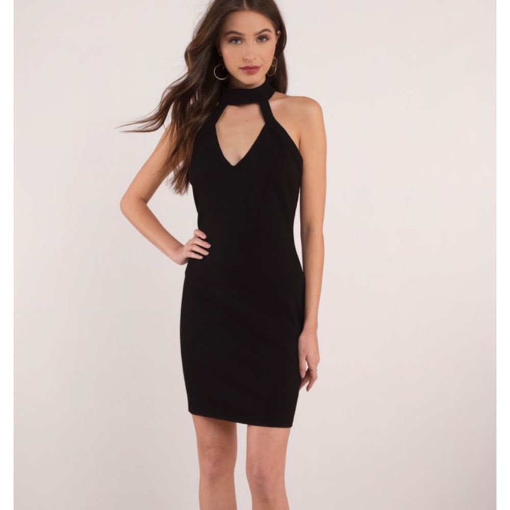 Derek choker bodycon dress